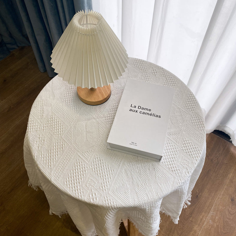 Knitted Tablecloth Sofa Blanket Picnic Blanket