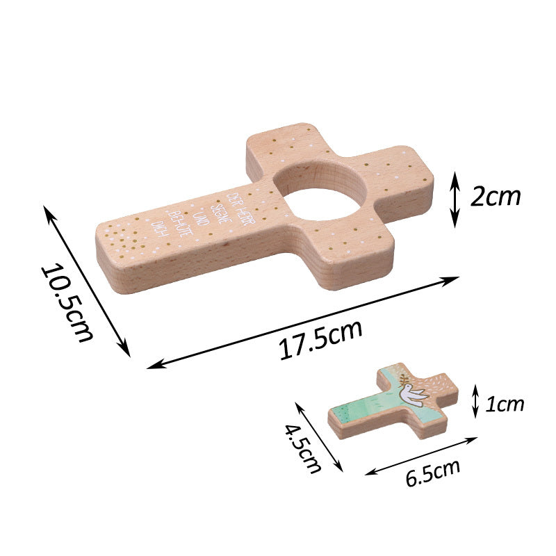 Trumpet cross ornament