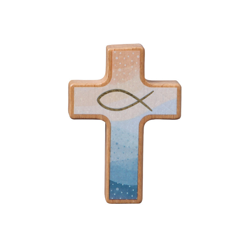 Trumpet cross ornament