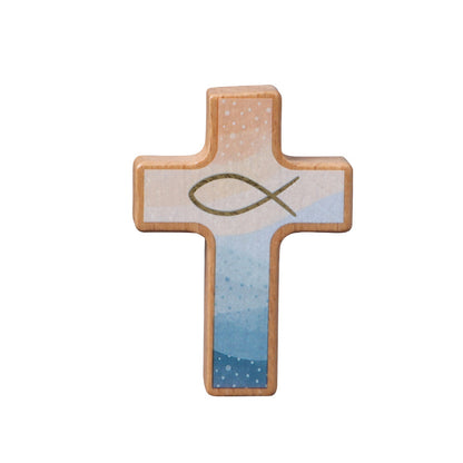 Trumpet cross ornament