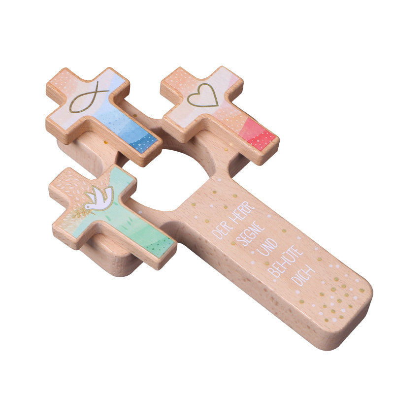 Trumpet cross ornament