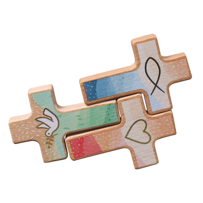 Trumpet cross ornament