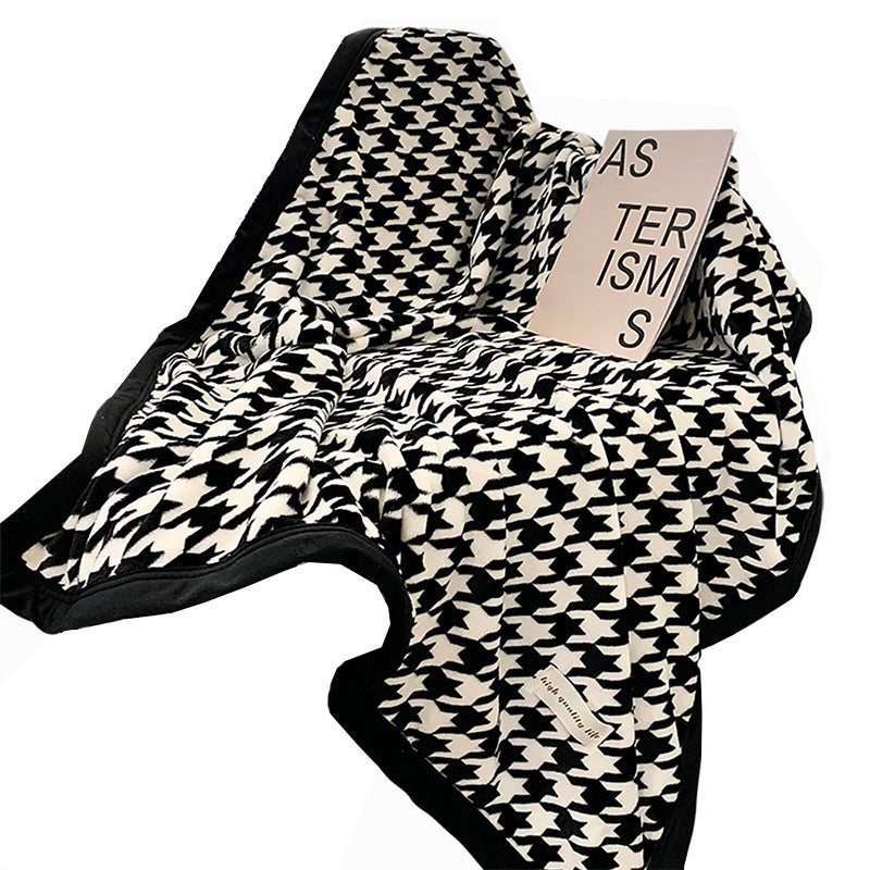 Sofa Blanket Air Conditioning Blanket Printed Coral Fleece Nap Blanket