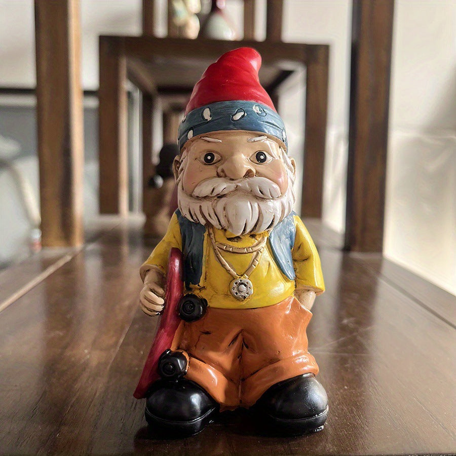 Dwarf Garden Ornament White Beard Old Dwarf Statue Resin Ornament And Statue Dwarf Garden Ornament