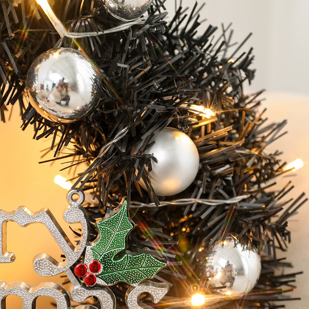 Wreath With Merry Christmas Sign,Artificial Christmas Door Wreath Decorative Shatterproof Hanging Ornament Wreath For Holiday Home Party Decorations