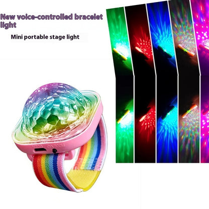 Bracelet Light Disco Light Colorful Voice-activated Sensor Light