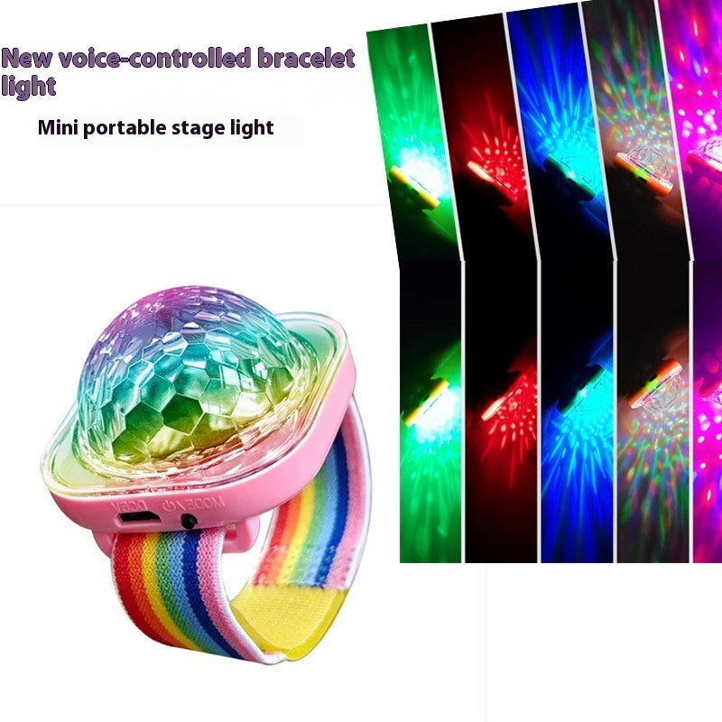 Bracelet Light Disco Light Colorful Voice-activated Sensor Light