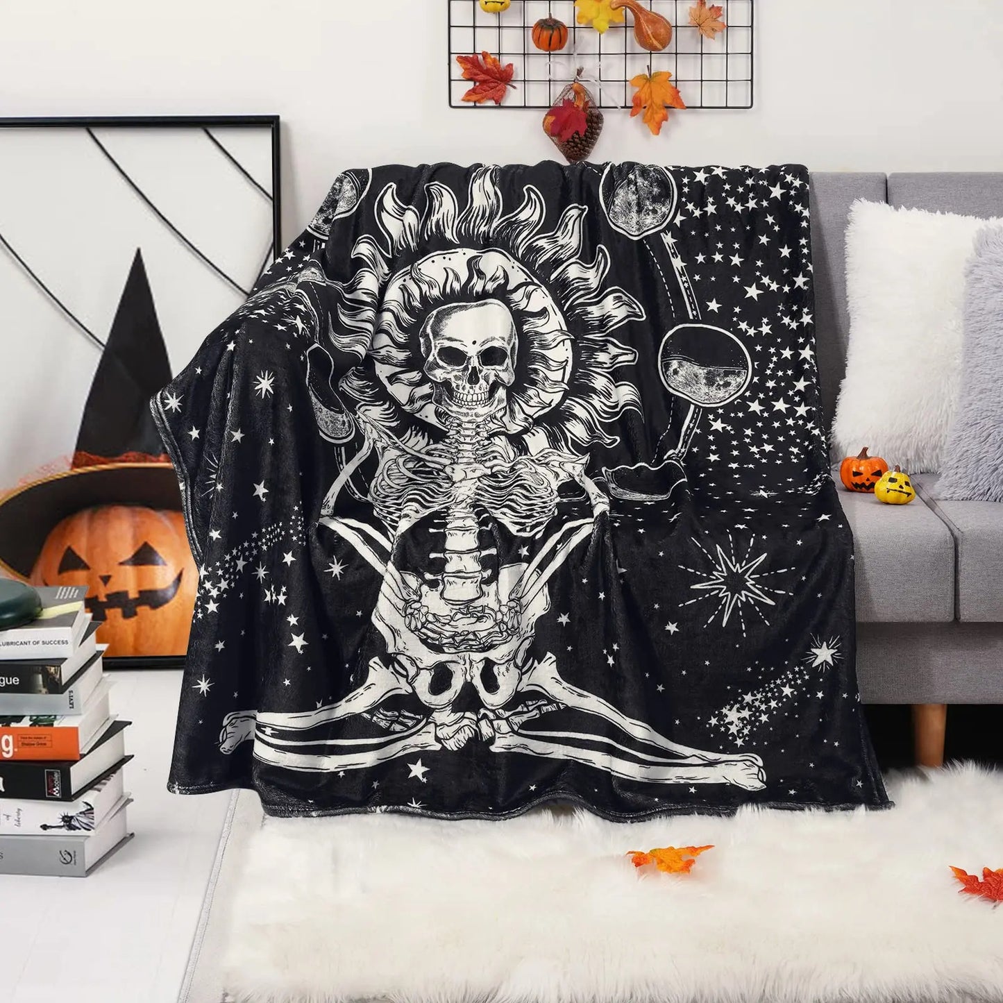 Halloween Witch Blanket Flannel Blanket
