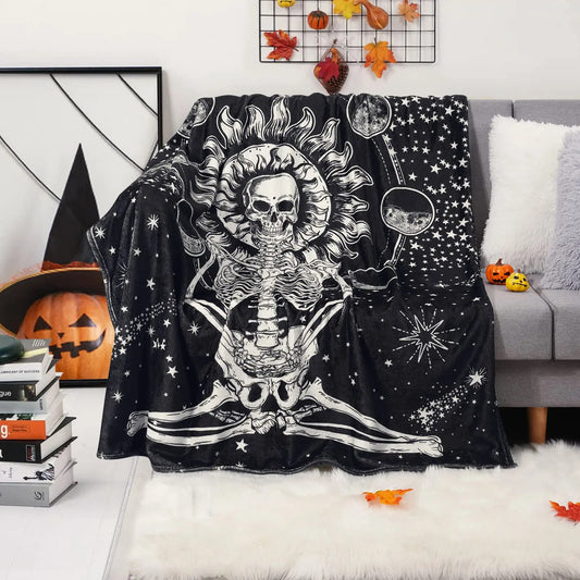 Halloween Witch Blanket Flannel Blanket