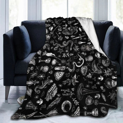 Halloween Witch Blanket Flannel Blanket