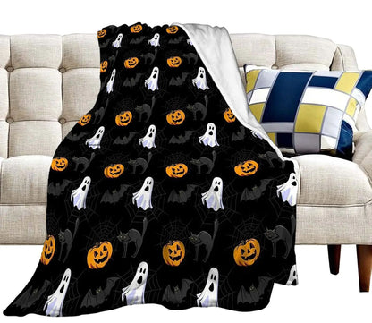 Halloween Witch Blanket Flannel Blanket