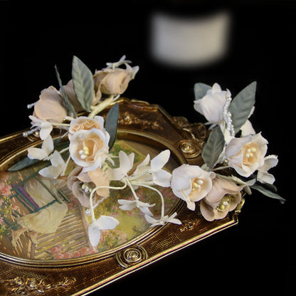 Floral Vintage Wedding Headdress Wreath